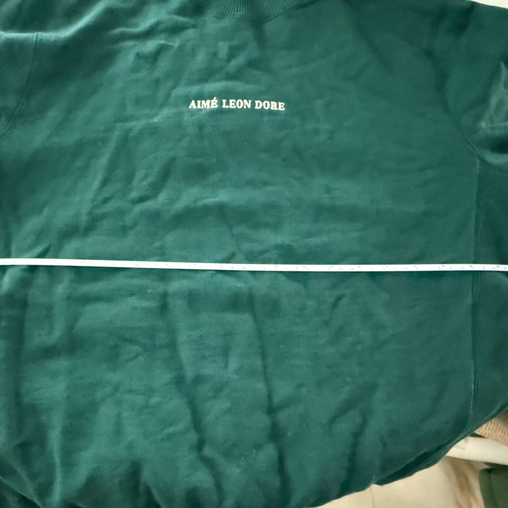 Aimé Leon Dore green crewneck sweatshirt. Size M. Good condition.